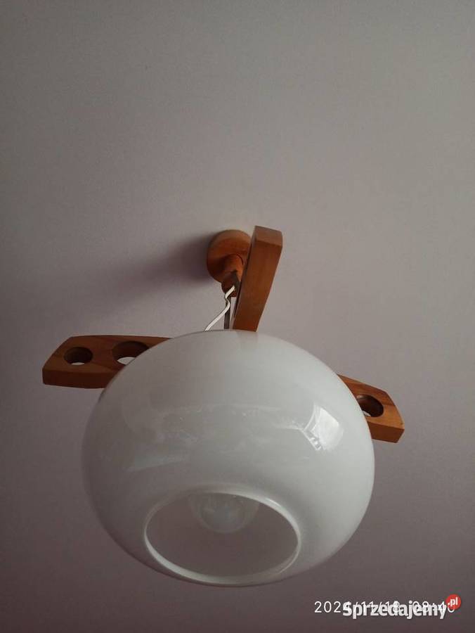 Lampa sufitowa z drena i szkła 50x38 Radzyń Podlaski
