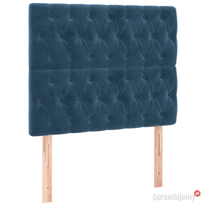 Łóżko Kontynentalne z Materacem Niebieski 128cm Warszawa