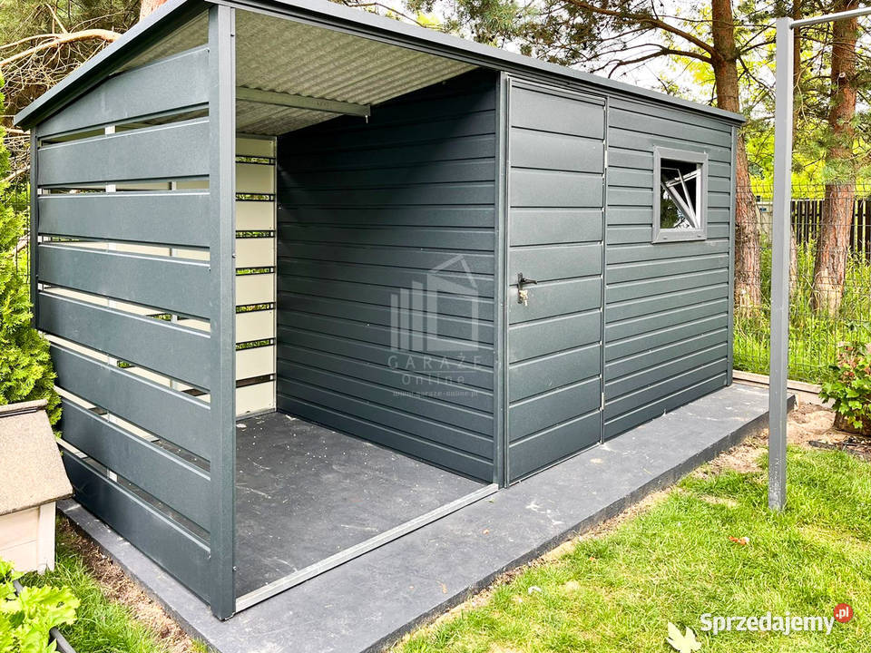 Schowek Domek Ogrodowy 3x25m wiata 15m Okno Elbląg