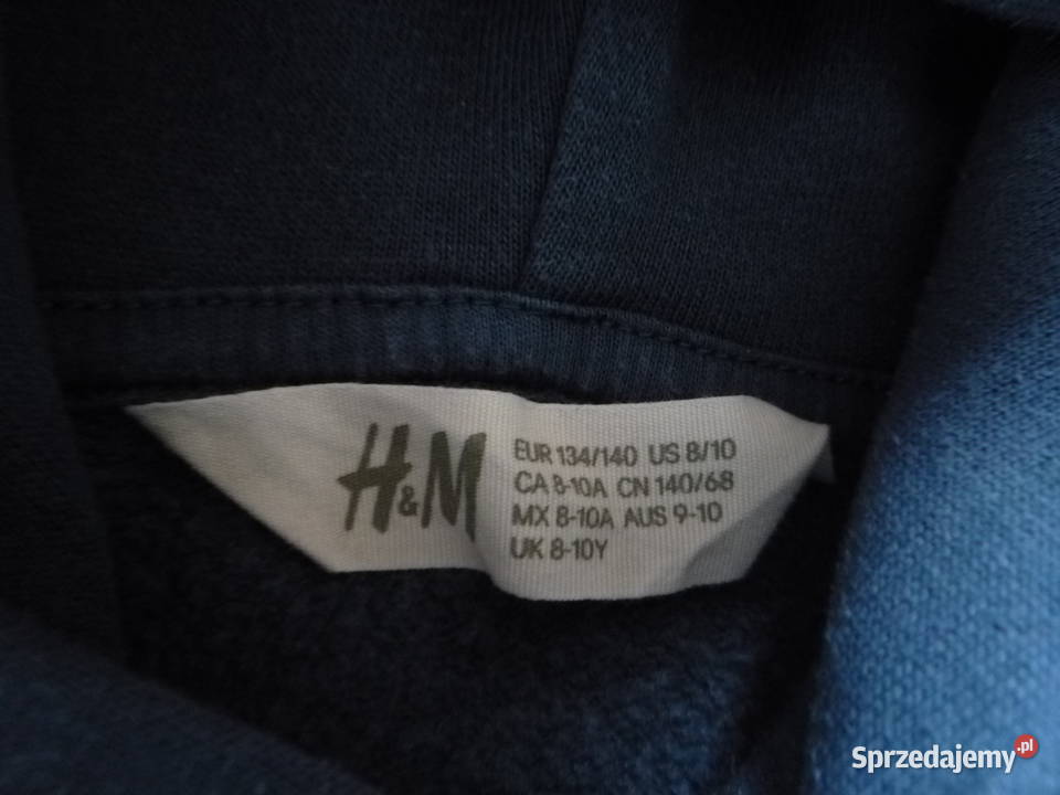 HM 134 Granatowa Bluza dresowa kangurka Dinozaur Szczecin