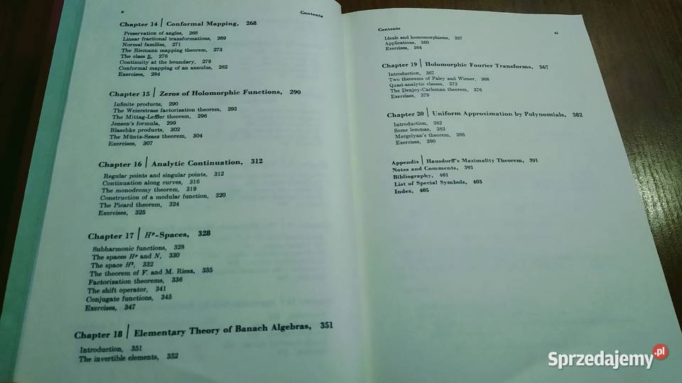 Real and complex analysis Walter Rudin student Książki naukowe i popularnonaukowe