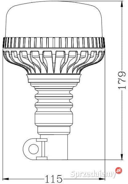 Lampa błyskowa LED 17W 1224V na uchwyt Kamionna