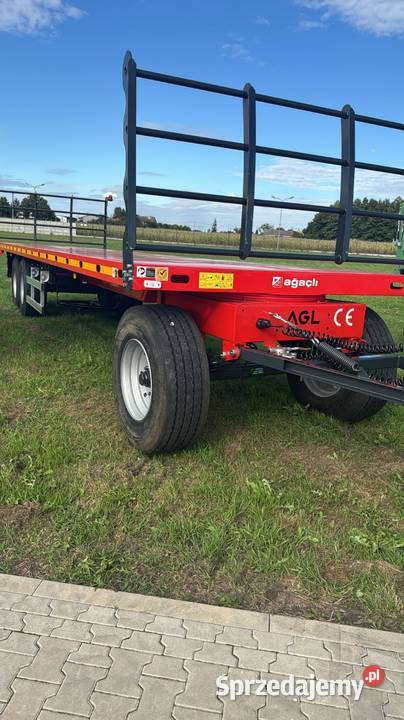 Przyczepa do bel platforma AGL 3osie do balotów Przyczepy rolnicze łódzkie sprzedam