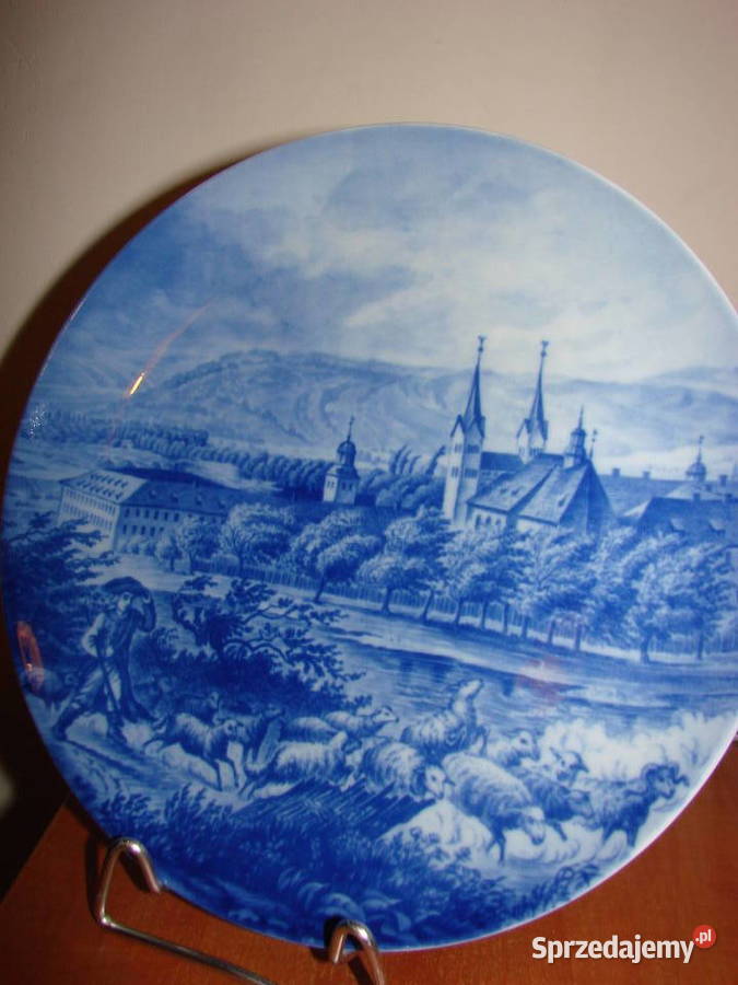 Furstenberg porcelanowy talerz Schloss Corvey Pruszcz Gdański