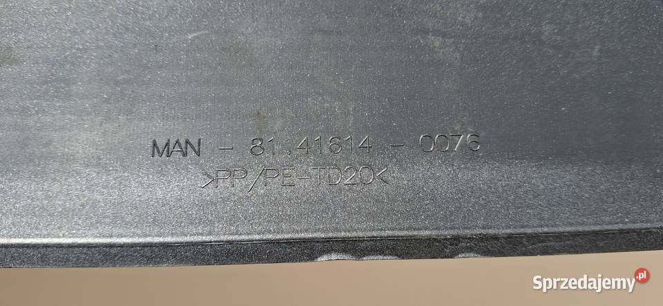 MAN TGX EURO 6 LISTWA ZDERZAKA SPOILER Bieleń