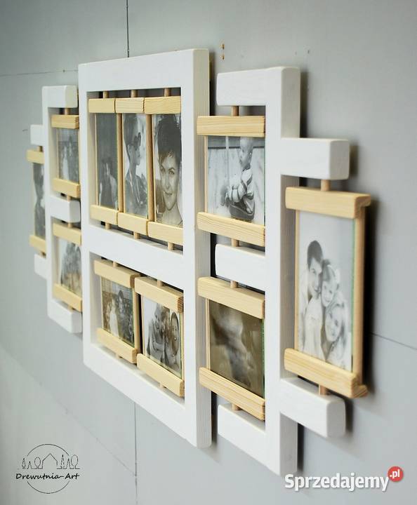 Galeria z typografią 11 zdjęć biała zdjęcia Ramki i ramy Opole