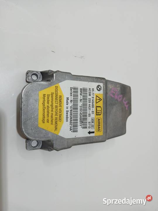 MODUŁ PODUSZEK POWIETRZNYCH BMW E60 LCI 9145400 Strzyżewice