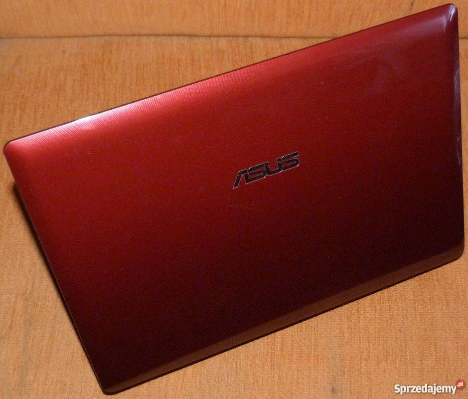 Ładny czerwony laptop Asus K43E i3 Elbląg Liczba rdzeni 2 sprzedam