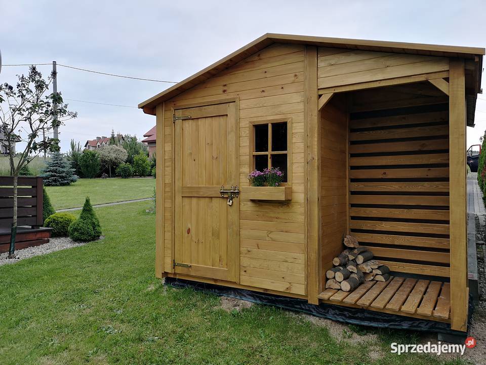 Drewutnia 114 x 11m domek 2 x 11m z dach Kalety
