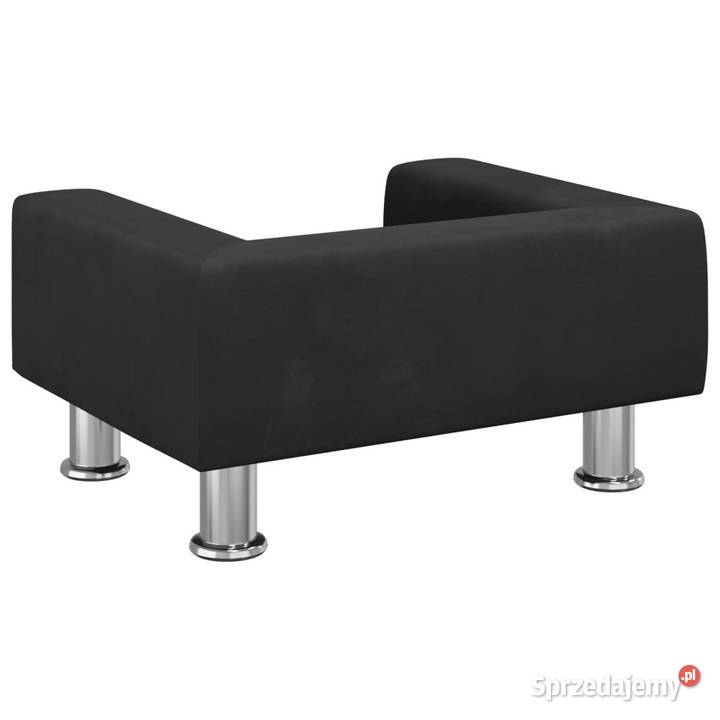 Sofa dzieci czarna 50x40x265 aksamitna WM3196340 Warszawa sprzedam