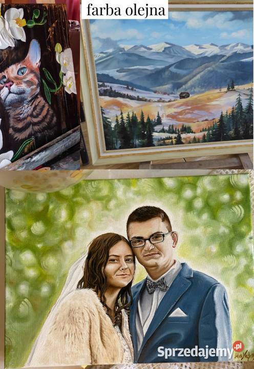 Obraz portret na zamówienie farby olejne na kujawsko-pomorskie Bydgoszcz