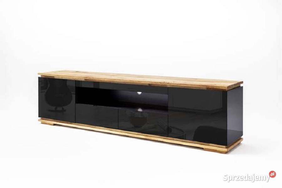 Chiara szafka pod telewizor 2d2s czarny lakier 54cm Poznań