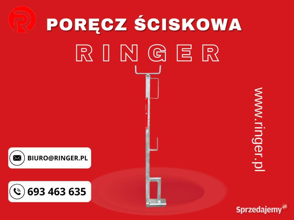 Poręcz ściskowa L barierka szalunkowa Rok produkcji 2025 Pozostałe