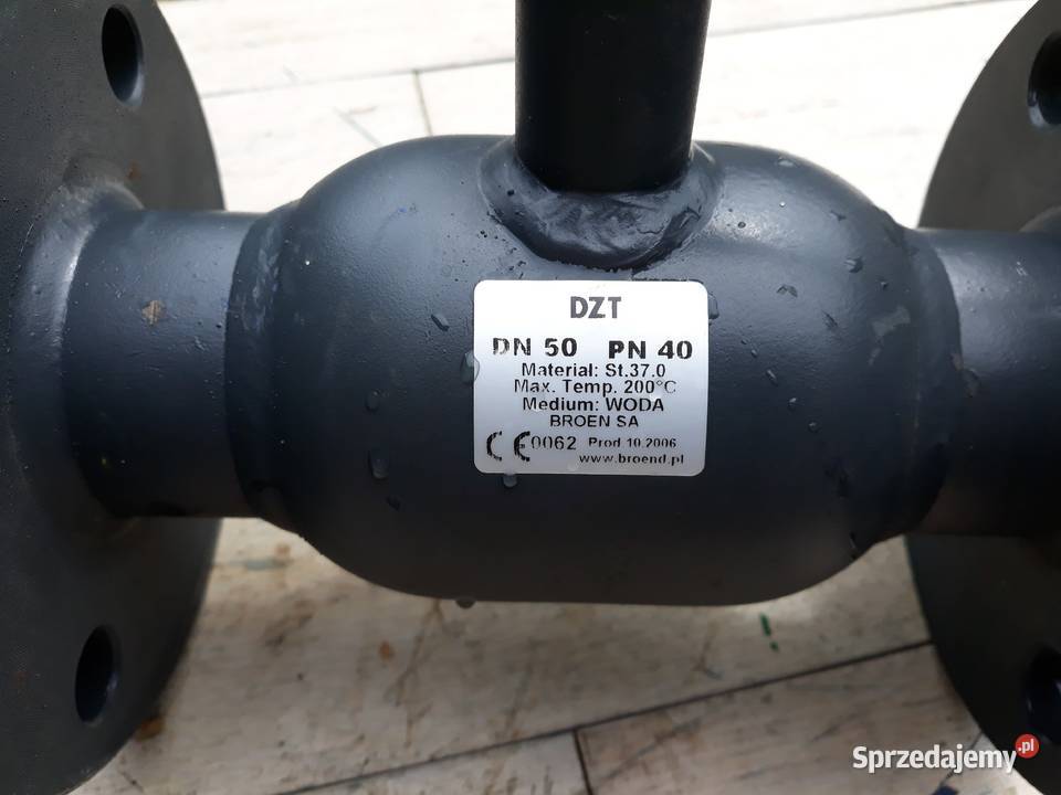 zawór kulowy kołnirzowy DZT DN50 PN40 BROEN Namysłów sprzedam