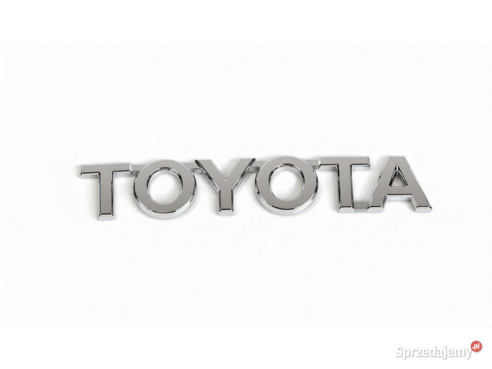 TOYOTA Verso Chromowany emblemat logo tyl TOYOTA Kąty Wrocławskie