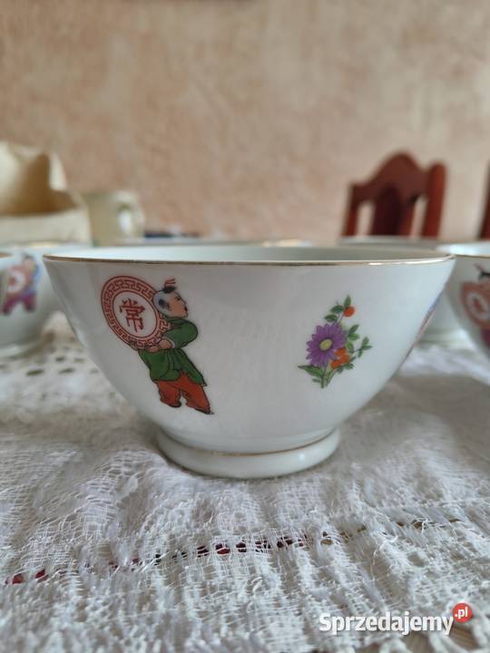Vintage PRL Chińskie porcelanowe miski do ryżu Antyki, Sztuka, Kolekcje lubelskie Lublin