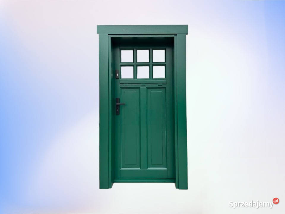 Drzwi Zewnętrzne Wejściowe Drewniane NA KAŻDY Elbląg sprzedam