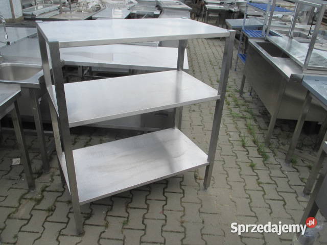 Solidny Regał Gastronomiczny Stal Nierdzewna 3