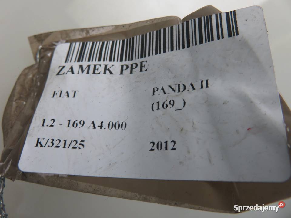 ZAMEK PRAWY PRZEDNI FIAT PANDA II 169