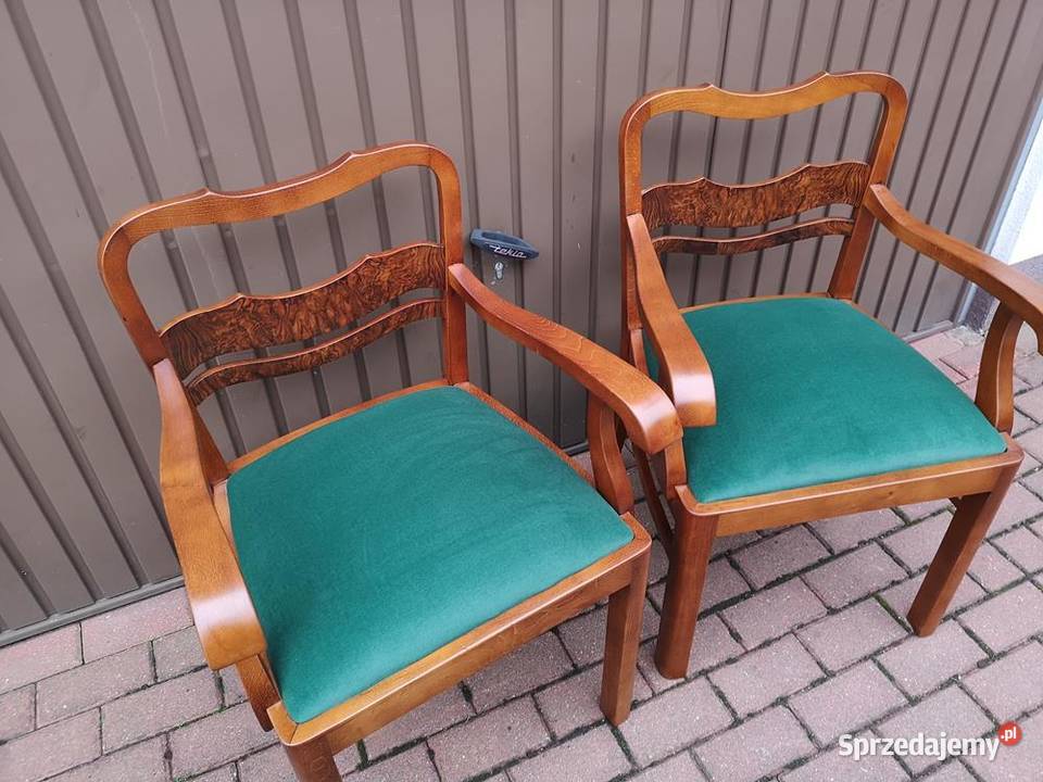 Stary Fotel Krzesło ARTDECO Gabinetowy Antyk Meble Swarzędz