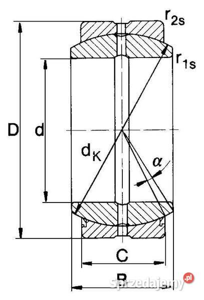Łożysko przegubowe 70x105x4940 mm Mac Power małopolskie Kamionna