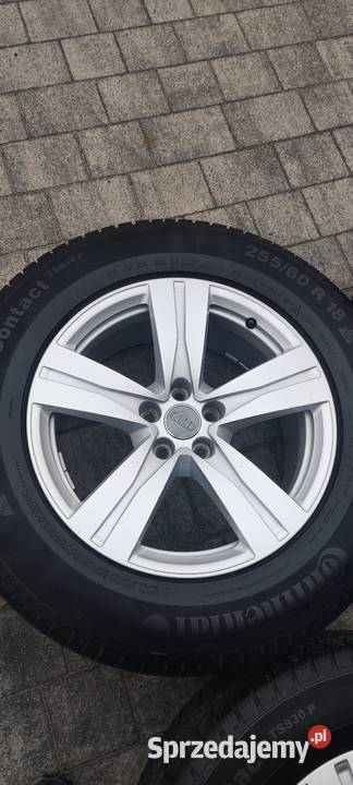 Alufelgi Audi 18 z oponami Continental warmińsko-mazurskie Elbląg