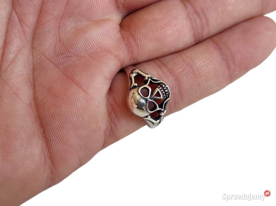 7492 Srebrny Pierścionek z Czaszką Kędzierzyn-Koźle