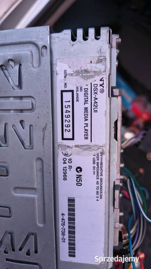 RADIO SAMOCHODOWE SONY DSXA42UI AUX usb