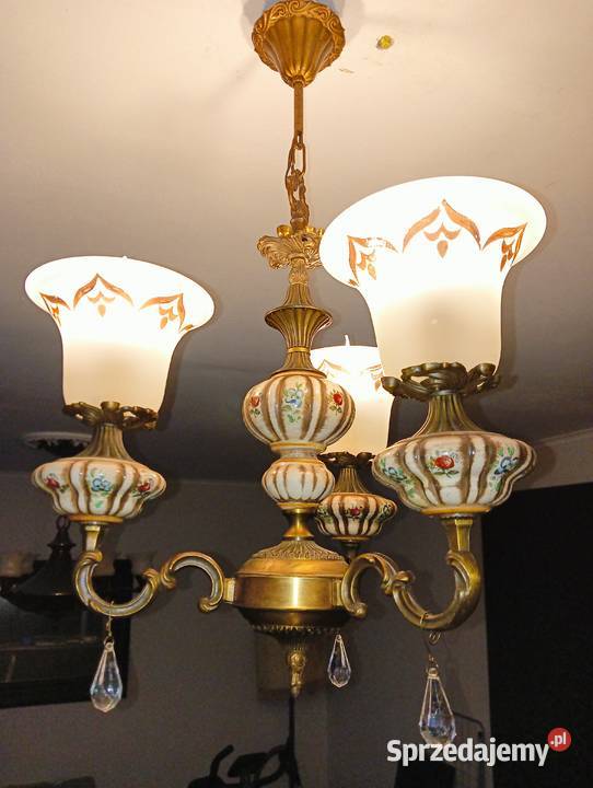 Żyrandol PRL vintage