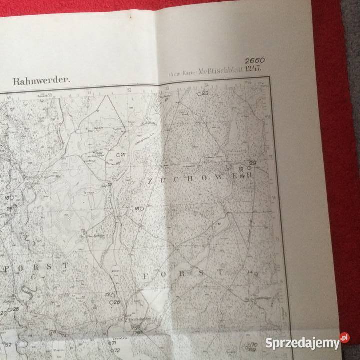 1208 Niemiecka Mapa Prostyni Szczecin