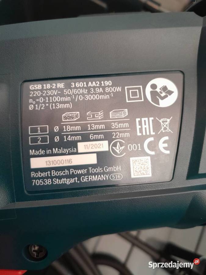 Wiertarka udarowa BOSCH GSB 182 RE nowa dolnośląskie sprzedam