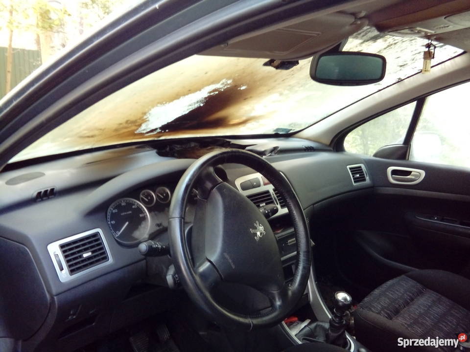 Peugeot 307 uszkodzony mazowieckie Zalesie Górne