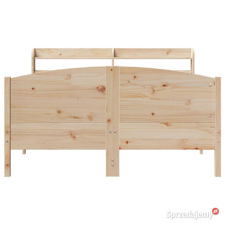Rama łóżka bez materaca lite drewno sosnowe 130cm Łóżka mazowieckie Warszawa