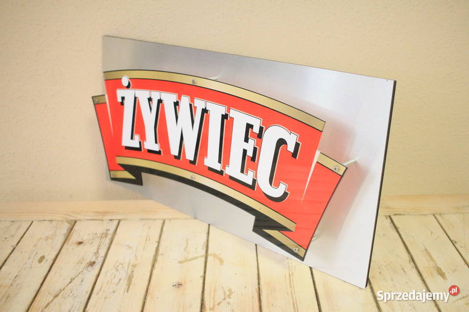 Podświetalny napis ŻYWIEC bar pub resturacja Pszczyna