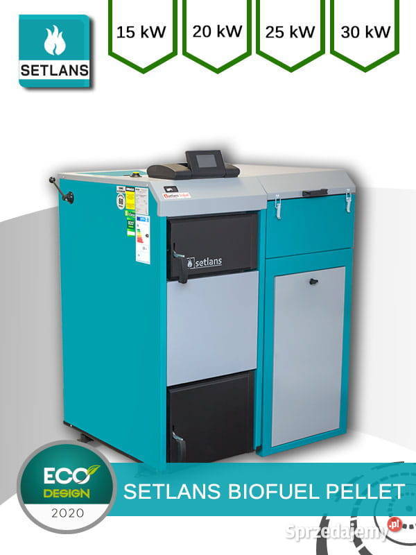 Kocioł co na pellet 15 kW Setlans palnik KIPI Kraków sprzedam