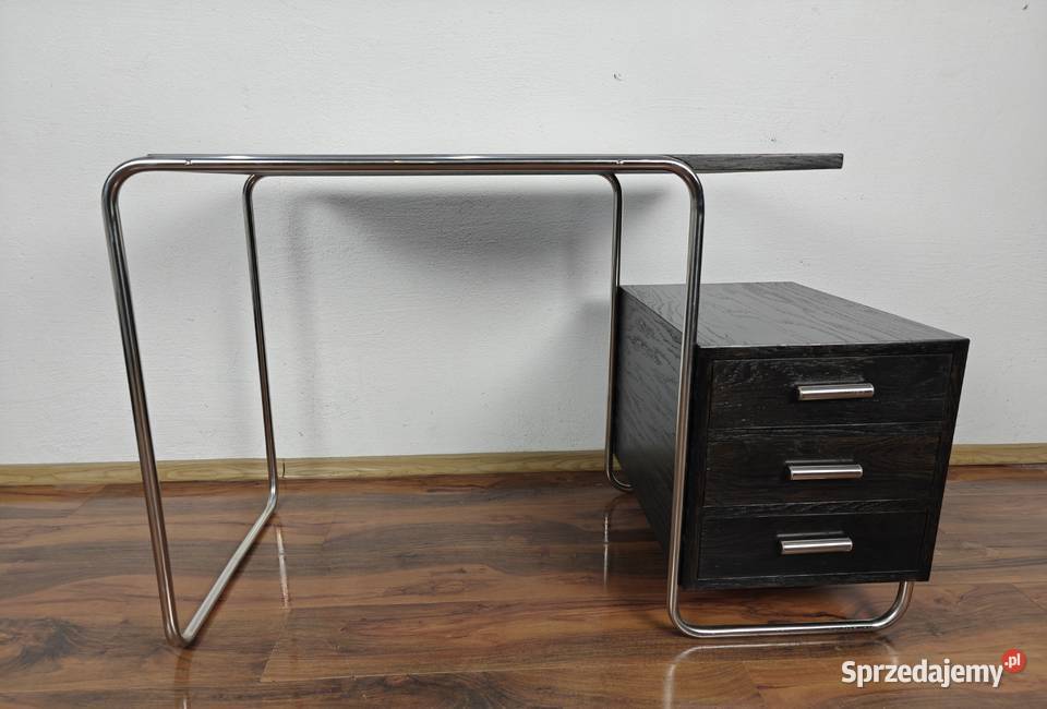 Biurko czarne chrom dąb Bauhaus Art Deco Biurka Radom sprzedam