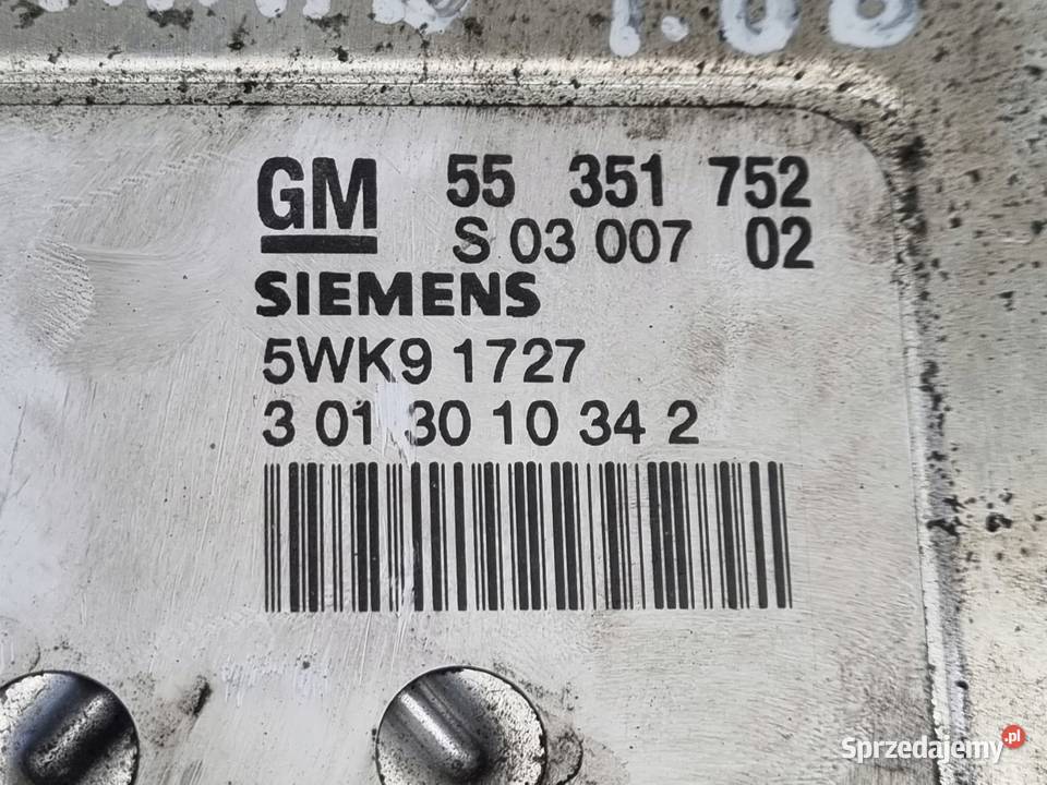 STEROWNIK SILNIKA Opel Zafira A 18 16V 55351752 Rudka