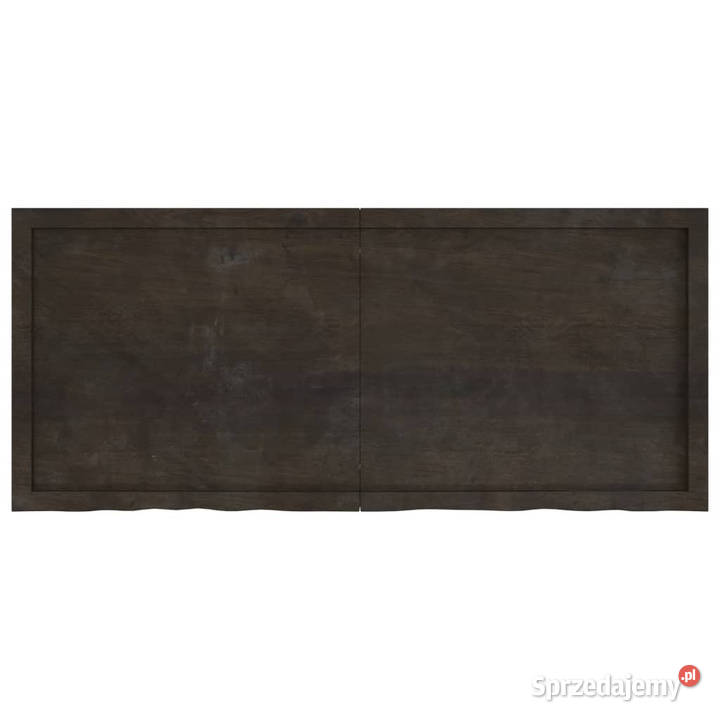 Półka ciemnobrązowa 140x60x24 wykończone drewno Warszawa
