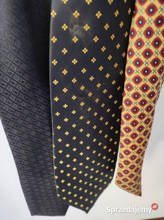 jedwabny krawat 3 sztuki męski zwis modny Kielce