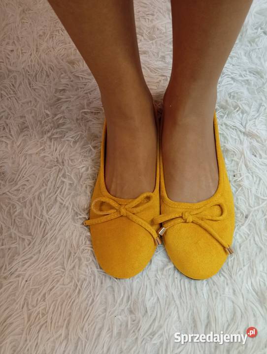 4041 Żółte baleriny wieczorowe Nowe małopolskie Kraków sprzedam