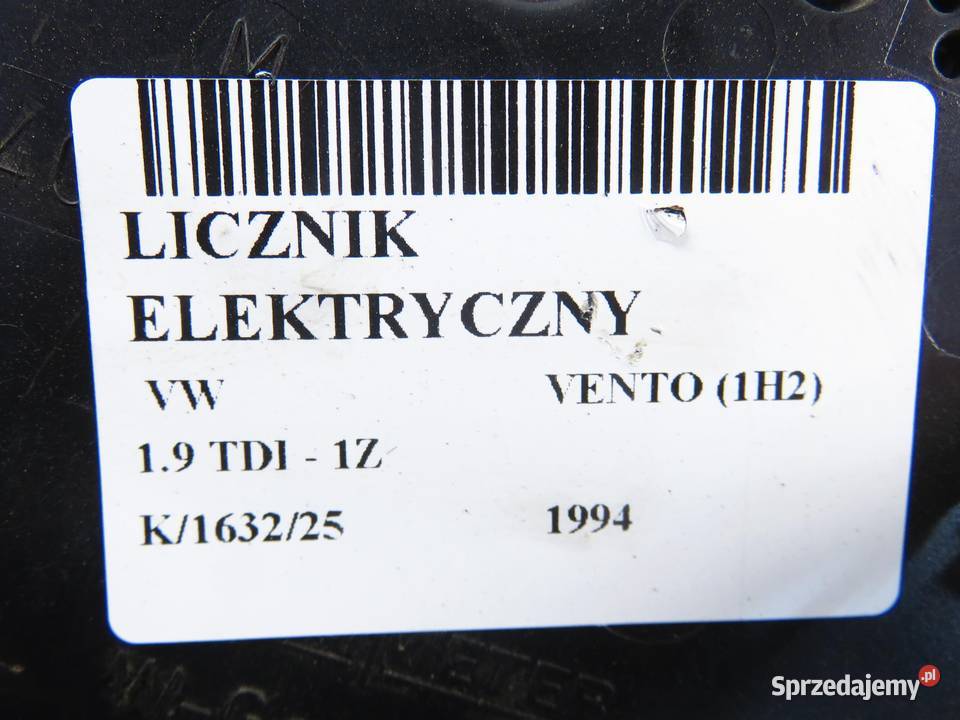 LICZNIK VW VENTO 1H2 19 TDI 1Z 1H6919033B