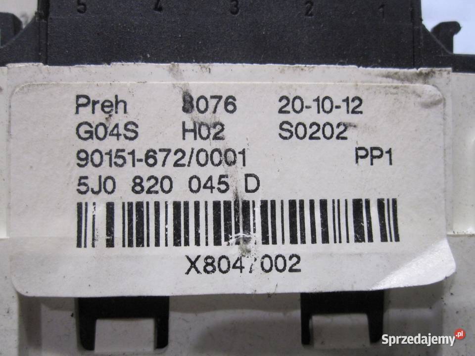 SKODA FABIA II panel klimatyzacji 5J0820045D świętokrzyskie sprzedam