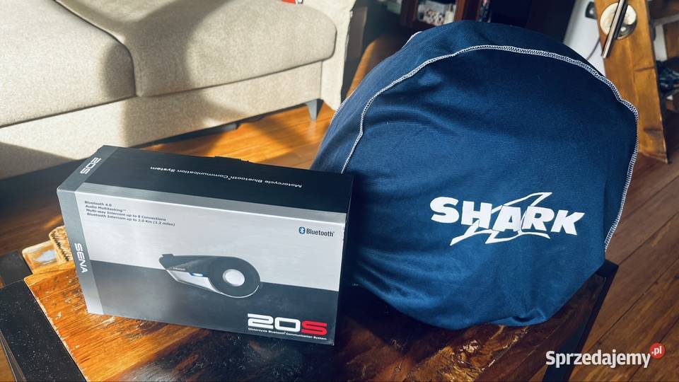 Kask Shark plus interkom Sena 20s Motoryzacja