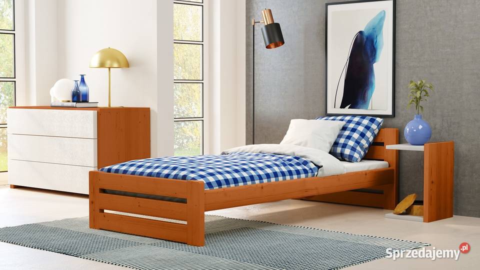 Mocne ŁÓŻKO Drewniane 100x200 GR 35 Zakopane
