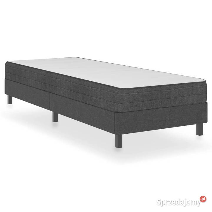 Łóżko kontynentalne szare tapicerowane 80x200 sprzedam