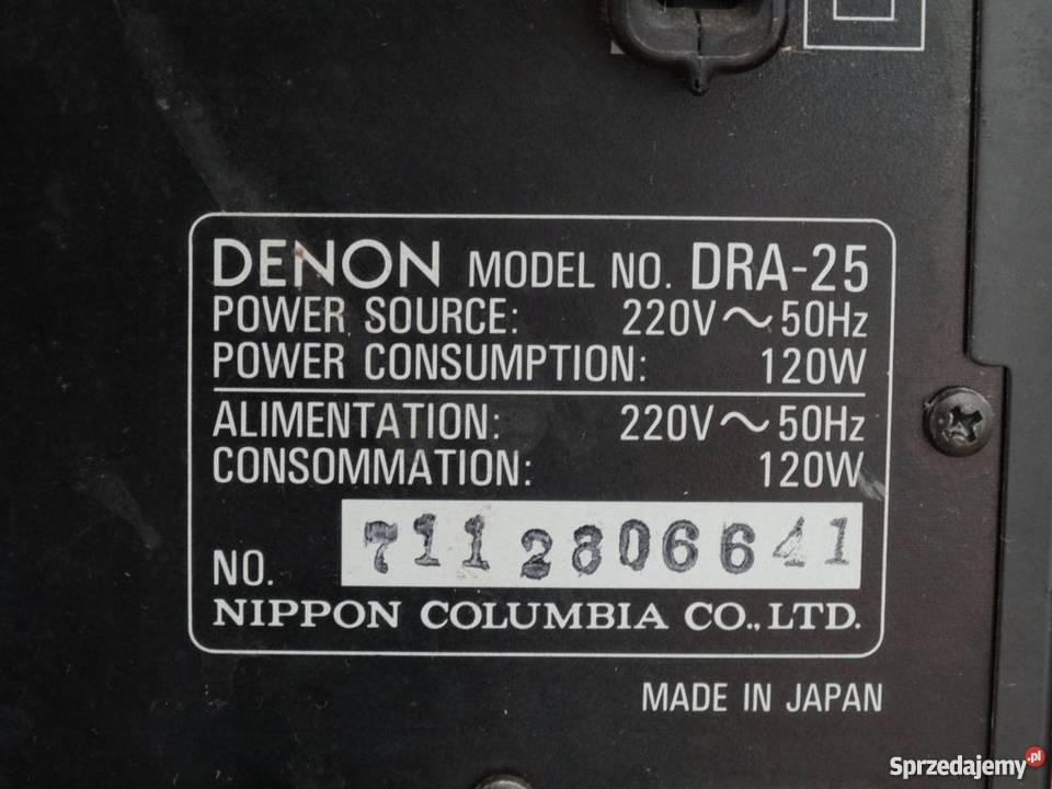 Amplituner Denon DRA25 Jasło
