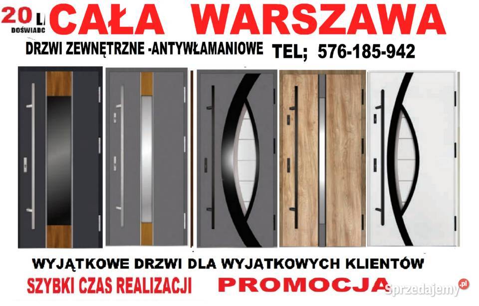 Drzwi antywłamaniowe ZEWNĘTRZNE metalowe rc2 rc3 Warszawa sprzedam