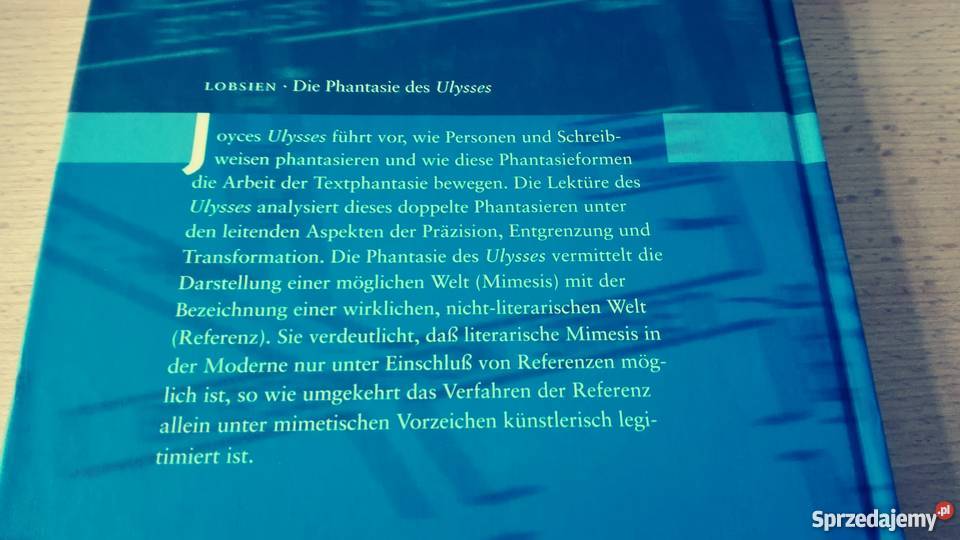 Die Phantasie des Ulysses Lektre Lobsien Eckhard Książki naukowe i popularnonaukowe Gdańsk
