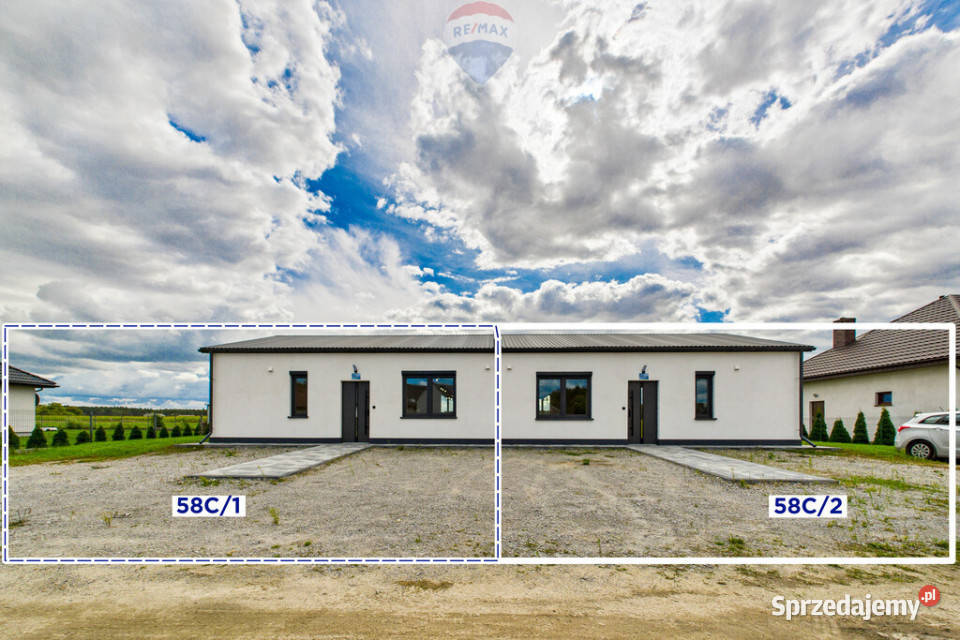 Nowy dom w zabudowie bliźniaczej lewa strona 67.49m2