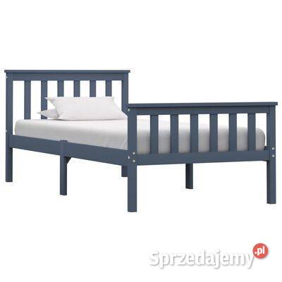 vidaXL Rama łóżka szara lite drewno Warszawa